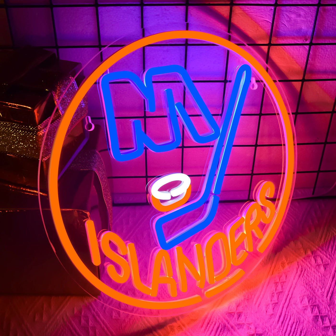 Illumi New York Islanders Orange LED Neon Sign