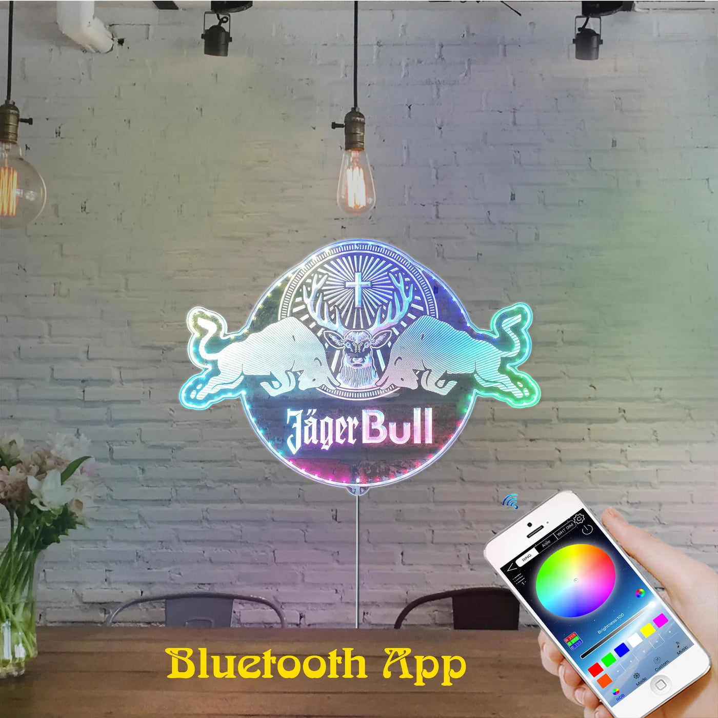 Jager Bull RGB LED Sign