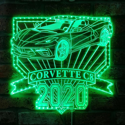 Corvette C8 RGB LED Sign