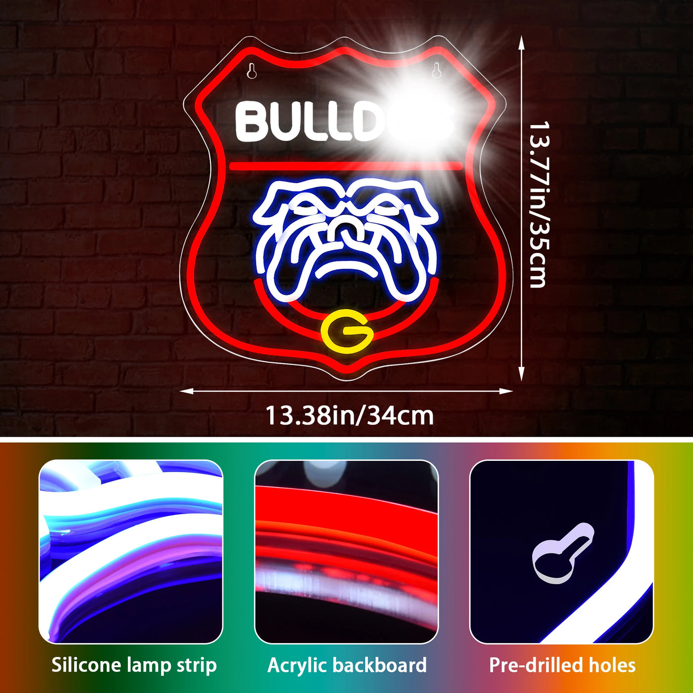 Illumi Georgia Bulldogs Neon LED Sign