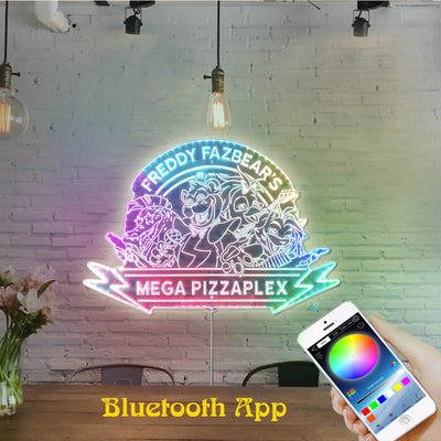 FNAF Freddy Fazbear's Mega Pizzaplex RGB LED Sign