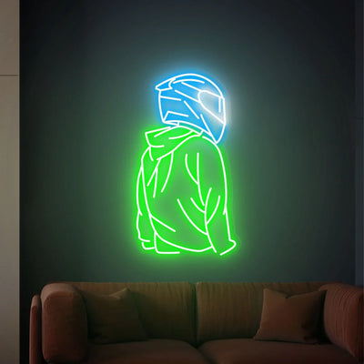 Illumi Cool Motorcyclist LED Neon Sign