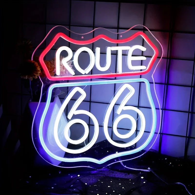 Illumi Route 66 LED Neon Sign