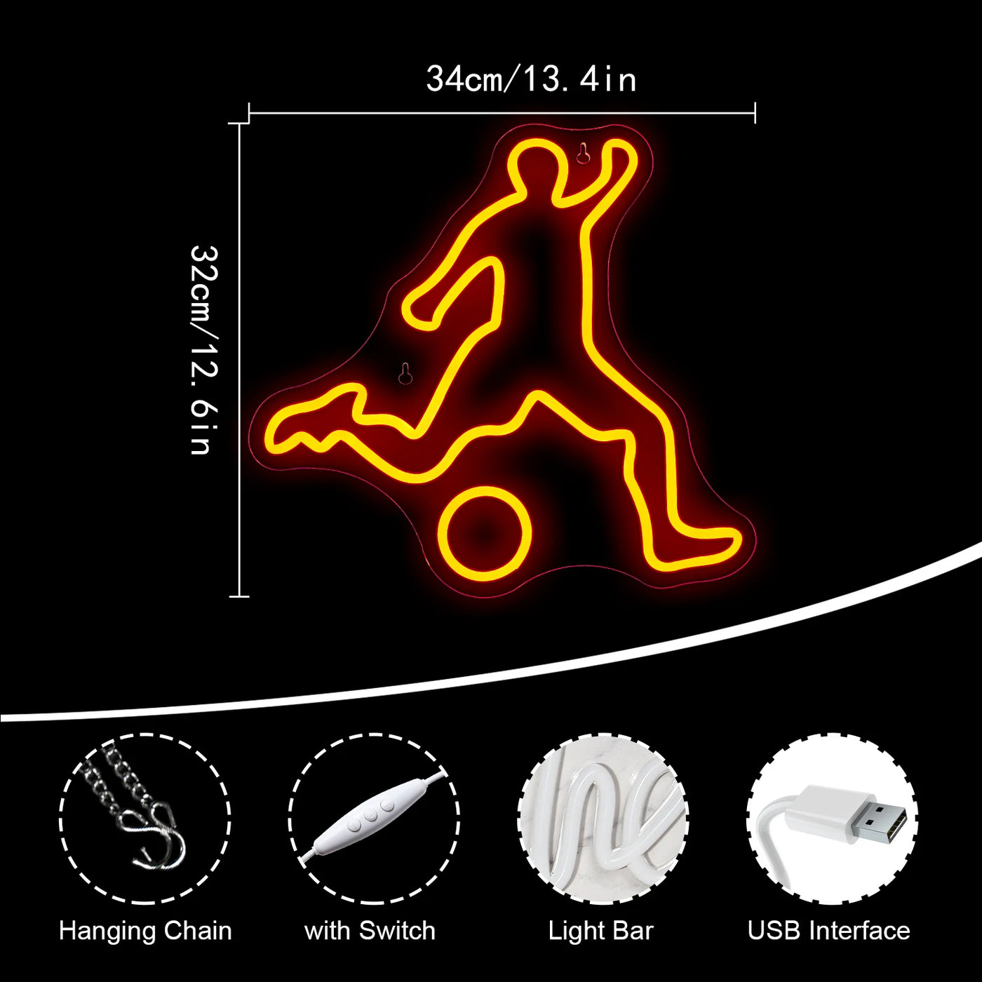 Illumi Soccer Player Neon LED Sign