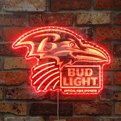 Baltimore Ravens Bud Light RGB LED Sign