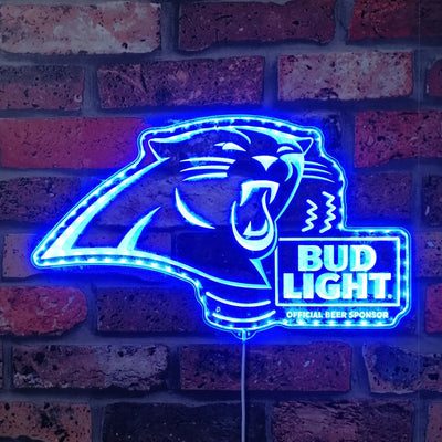 North Carolina Panthers Bud Light RGB LED Sign