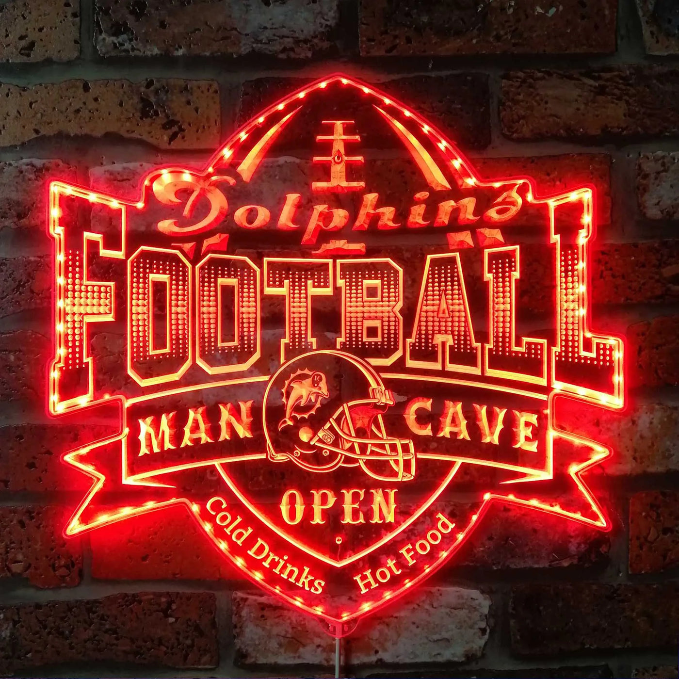 Miami Dolphins Sports Bar RGB LED Sign