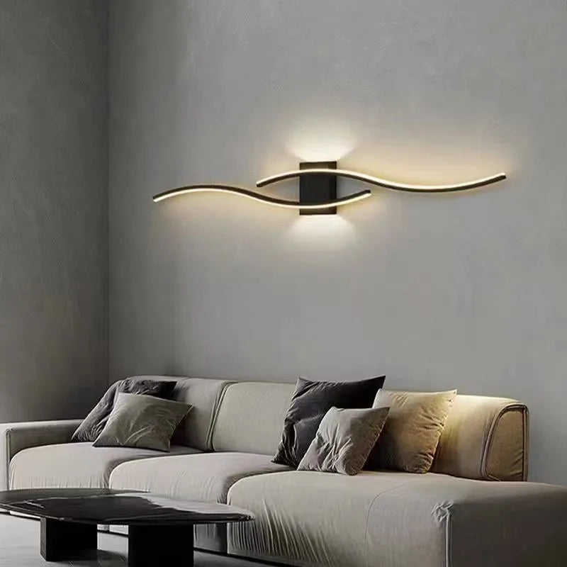 IllumiWavy Modern LED Wall Lamp