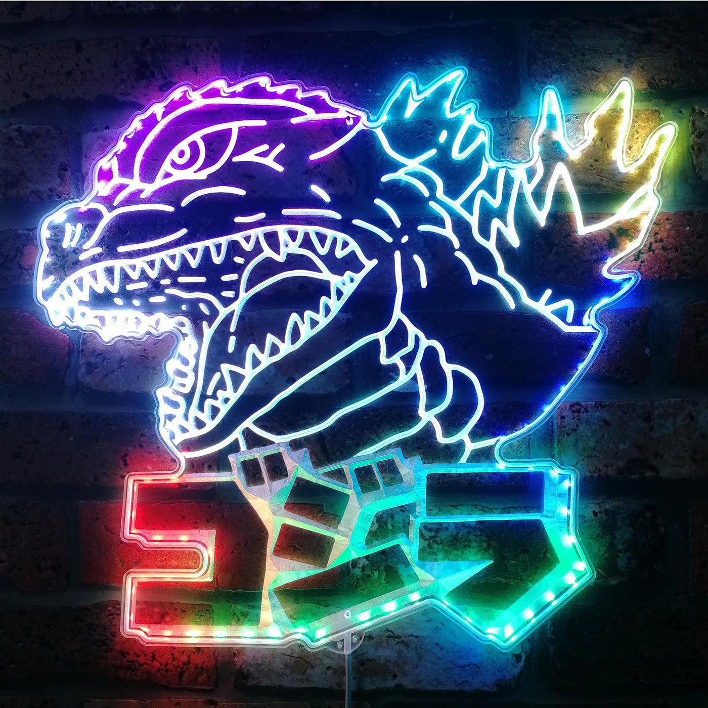 Godzilla Japanese RGB LED Sign