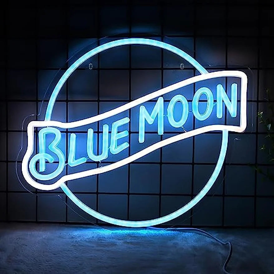 Illumi Blue Moon Neon LED Sign