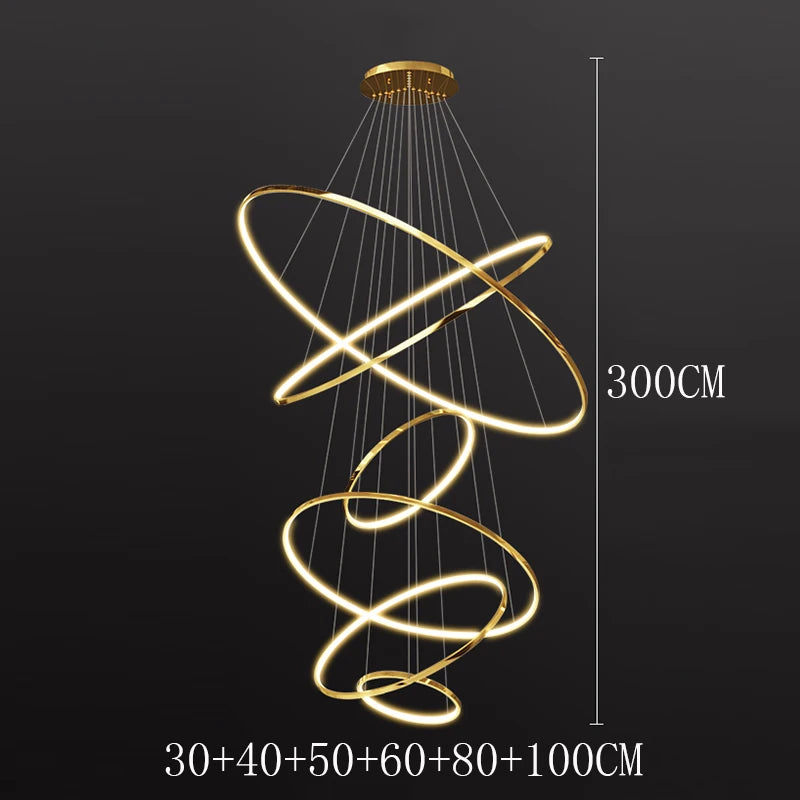 NordicAura Halo Chandelier