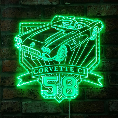 Illumi '59 Corvette C1 RGB LED Sign