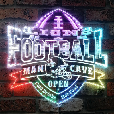 Detroit Lions Sports Bar RGB LED Sign