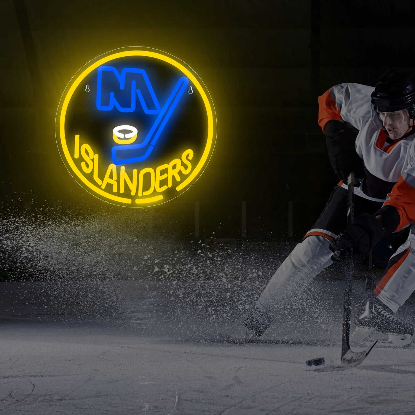 Illumi New York Islanders Yellow LED Neon Sign