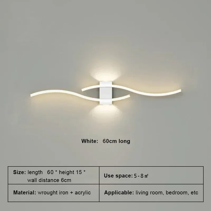 IllumiWavy Modern LED Wall Lamp