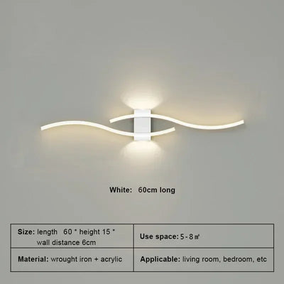 IllumiWavy Modern LED Wall Lamp