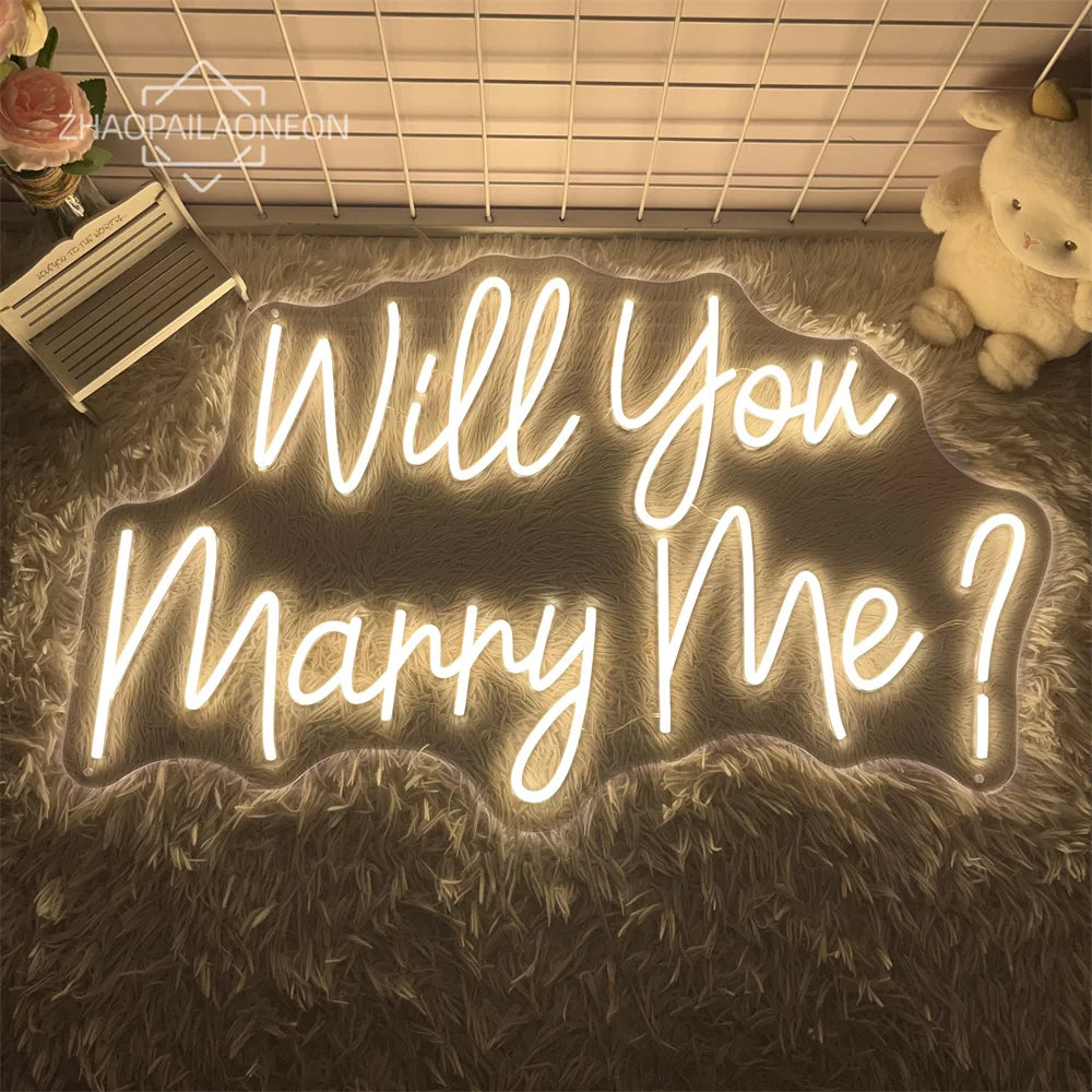 Illumi Will You Marry Me Neon Led Sign