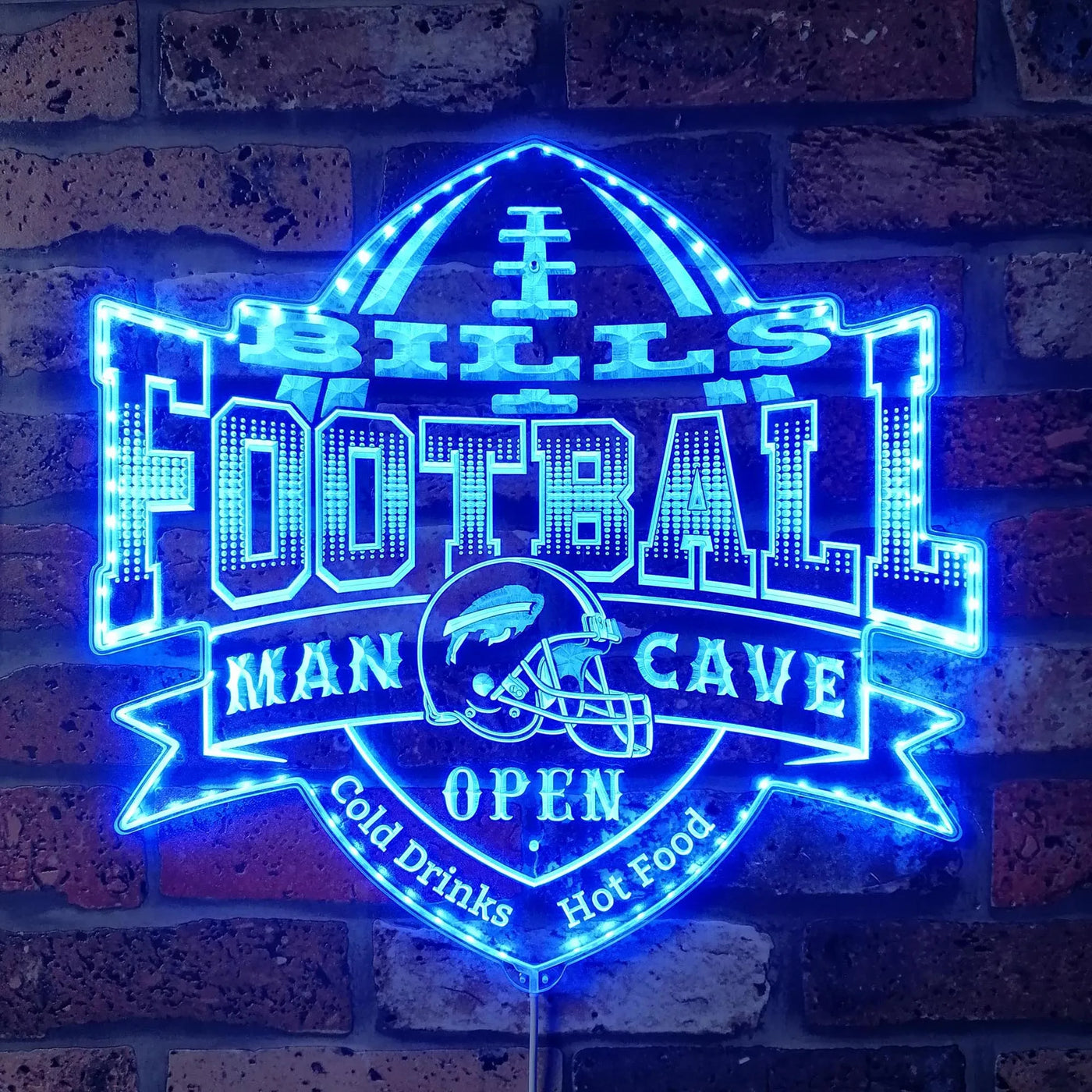 Buffalo Bills Sports Bar RGB LED Sign