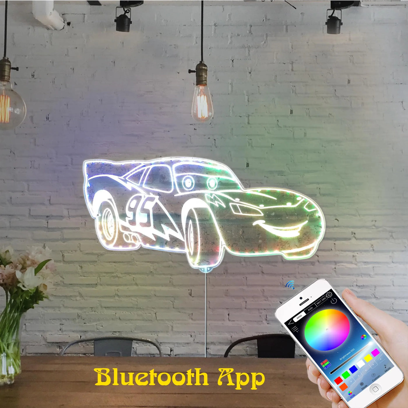 Illumi Lightning McQueen RGB LED Sign