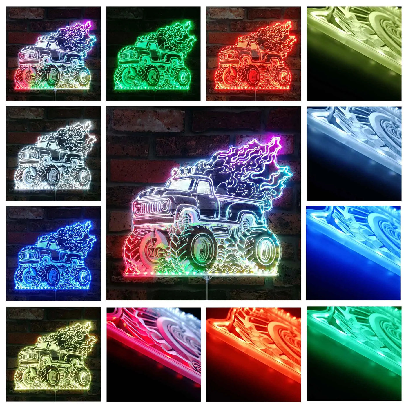 Illumi Monster Truck RGB LED Sign