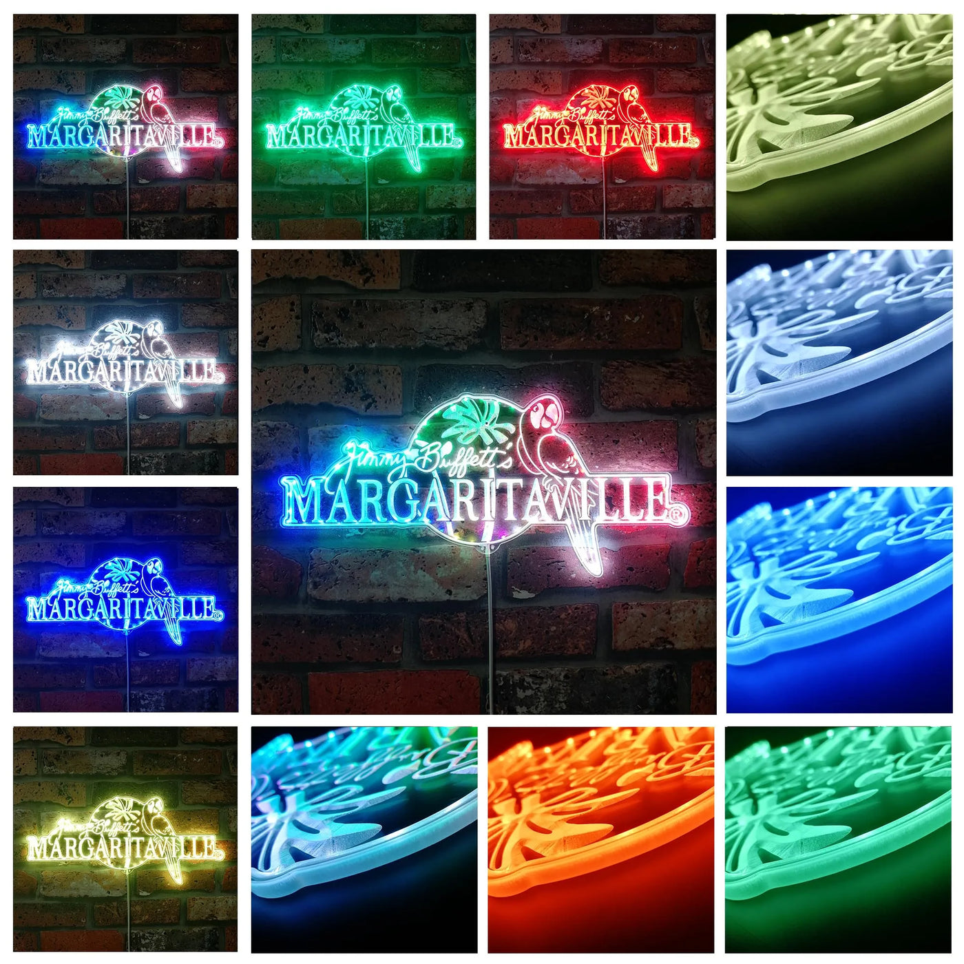 Jimmy Buffett's Margaritaville RGB LED Sign