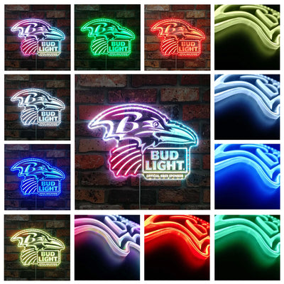 Baltimore Ravens Bud Light RGB LED Sign