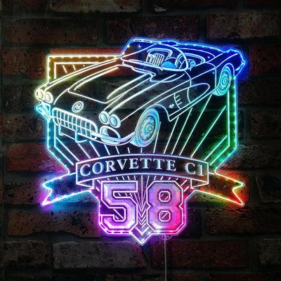 Illumi '59 Corvette C1 RGB LED Sign