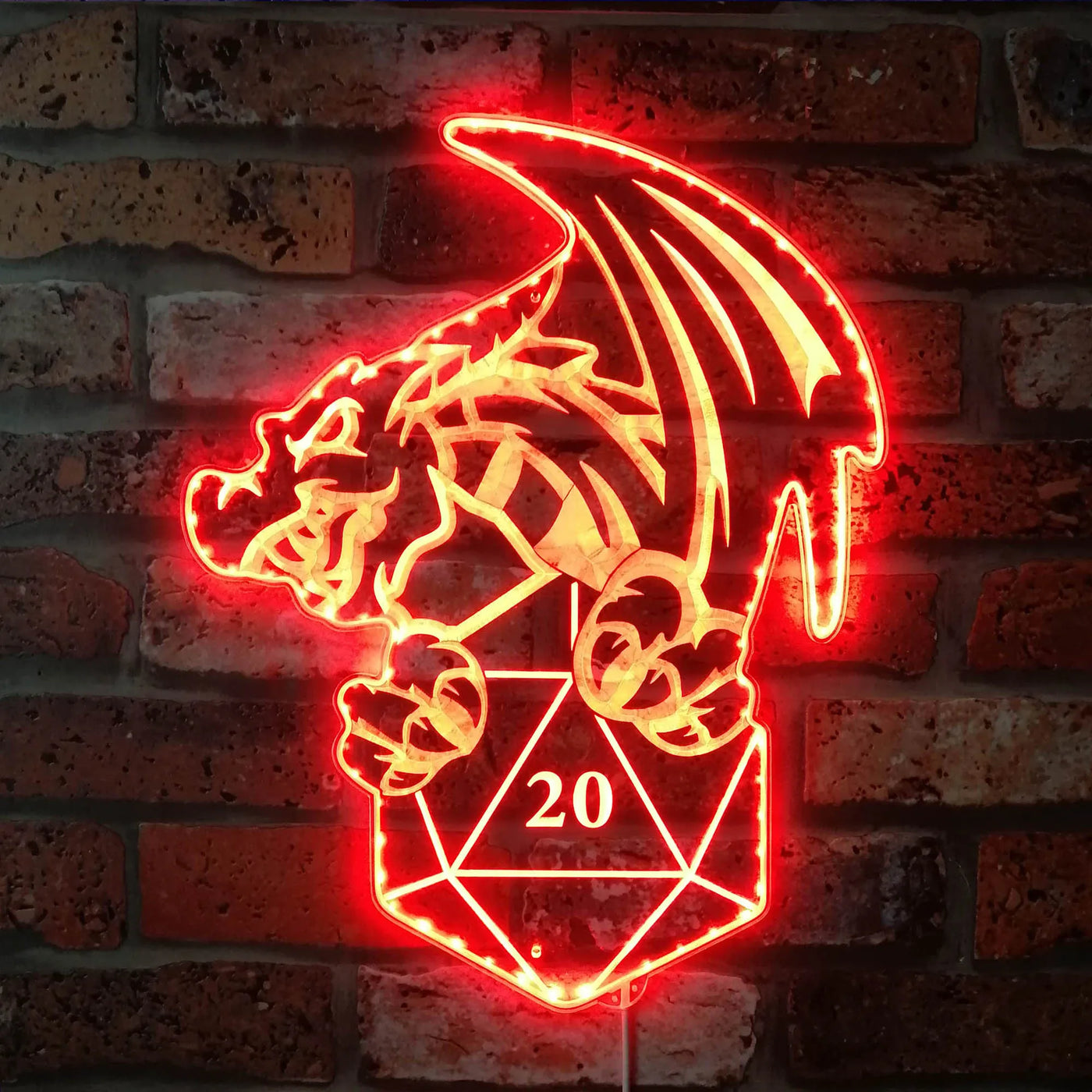 Dungeons & Dragons Dice RGB LED Sign