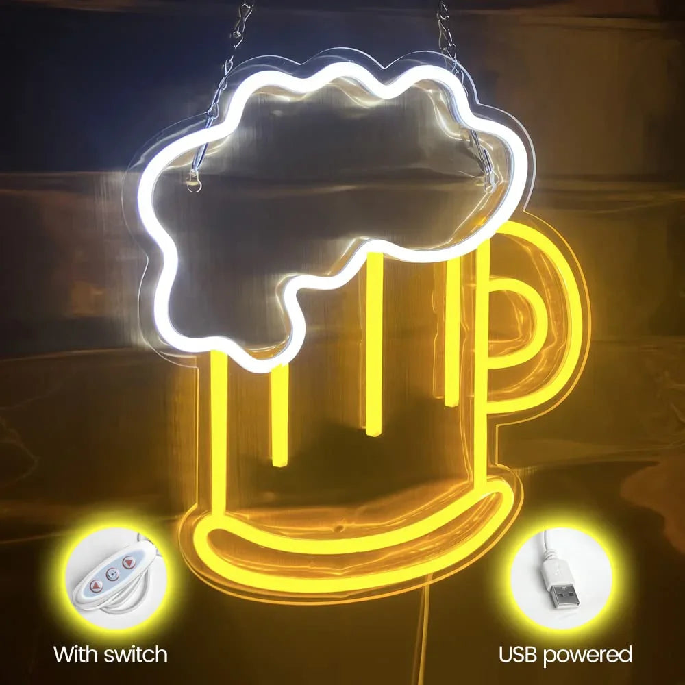 Illumi Beer Foam Neon LED Sign