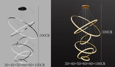 NordicAura Halo Chandelier