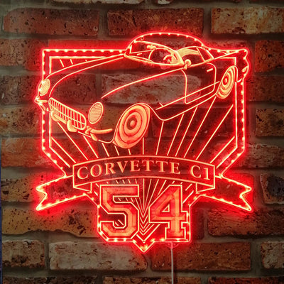 Illumi '54 Corvette C1 RGB LED Sign