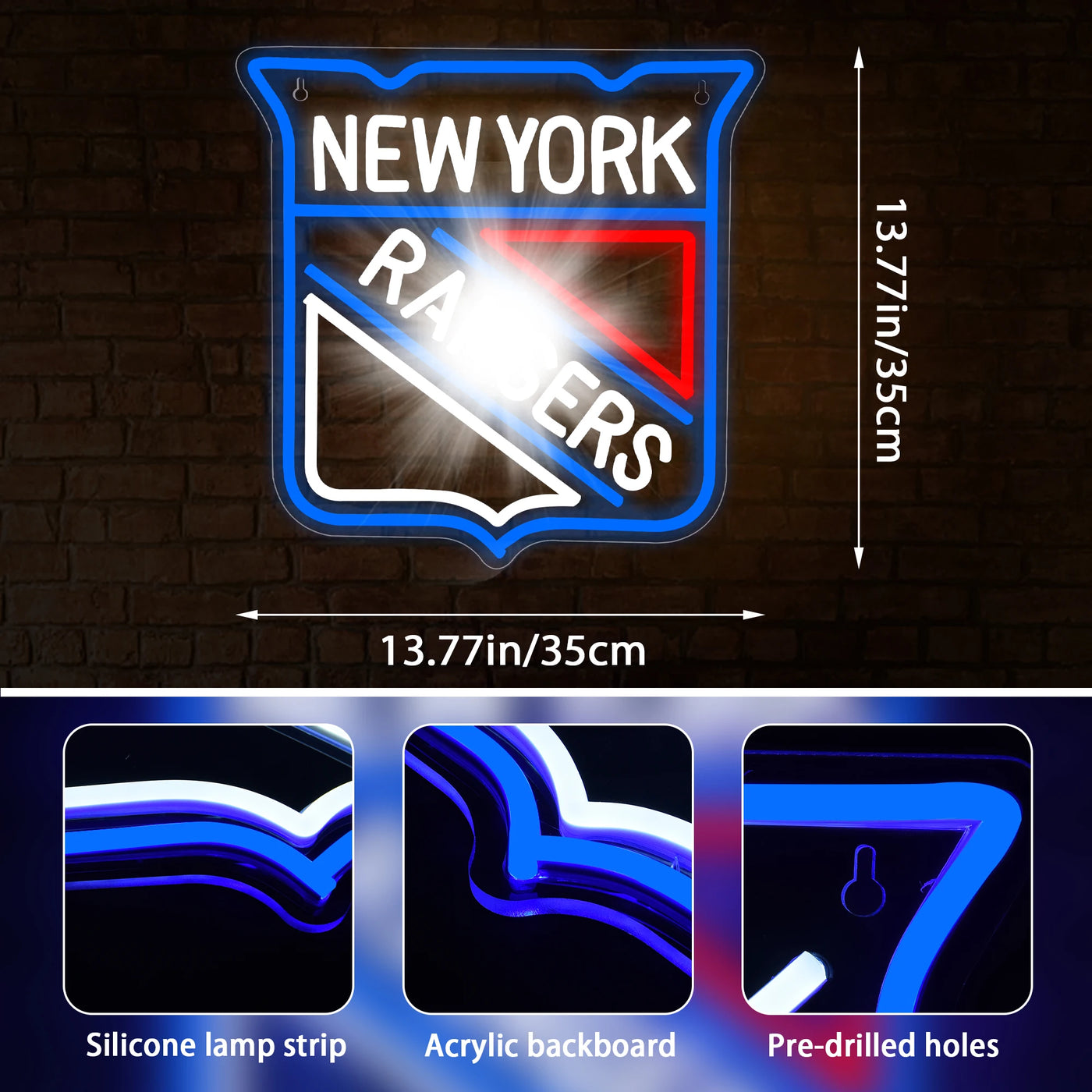 Illumi New York Rangers LED Neon Sign