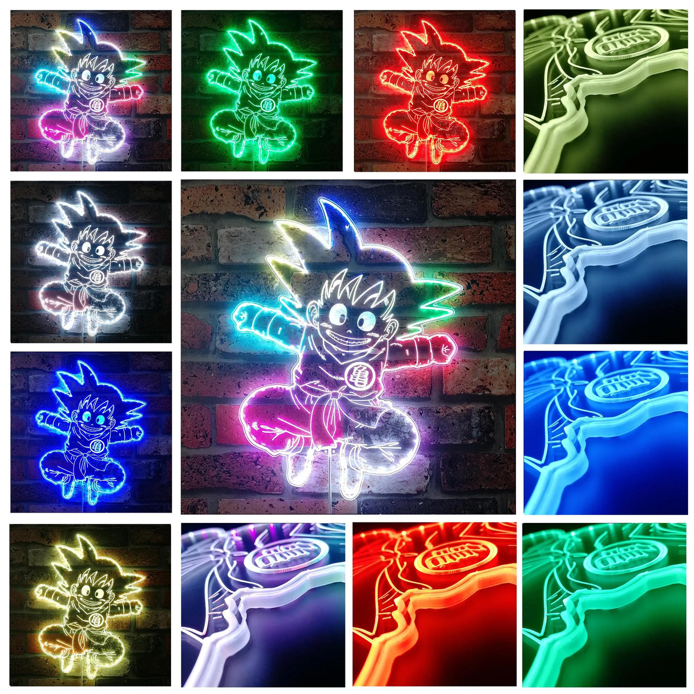 Dragon Ball Z Goku RGB LED Sign