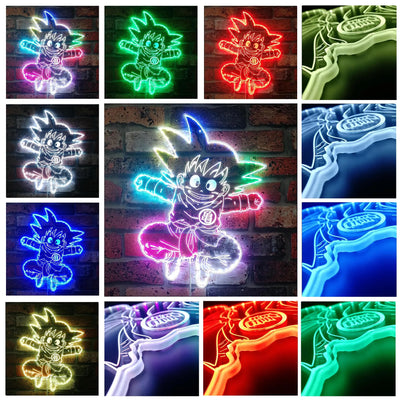 Dragon Ball Z Goku RGB LED Sign