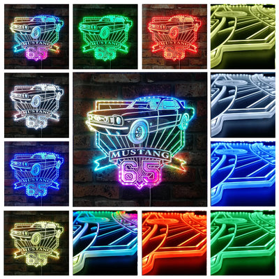 Illumi '65 Mustang RGB LED Sign