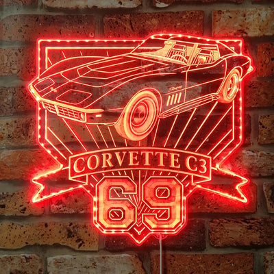 Illumi '69 Corvette RGB LED Sign