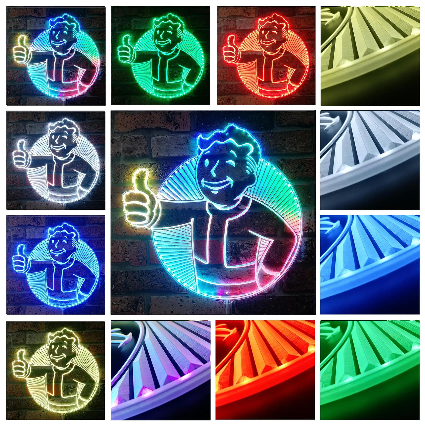 Fallout RGB LED Sign