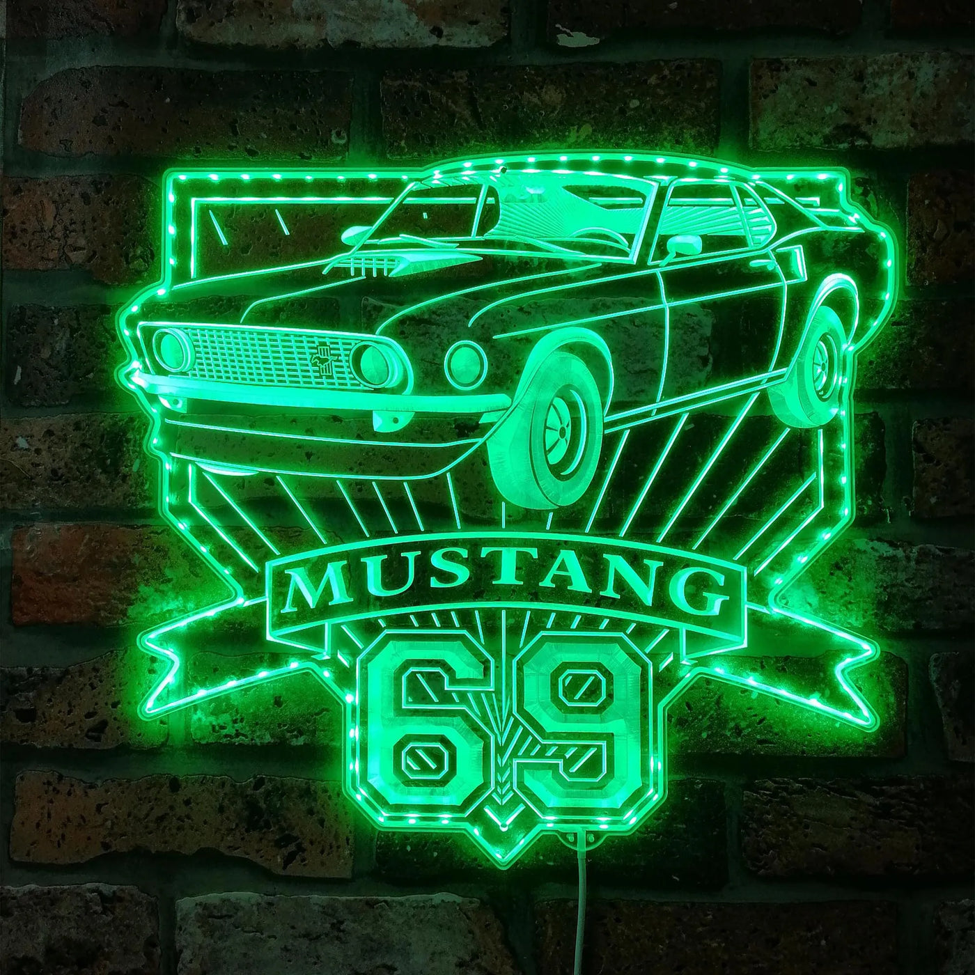 Illumi '69 Mustang RGB LED Sign