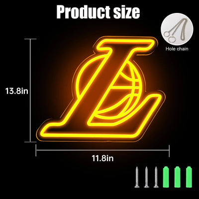 Illumi LA Lakers Orange Neon LED Sign