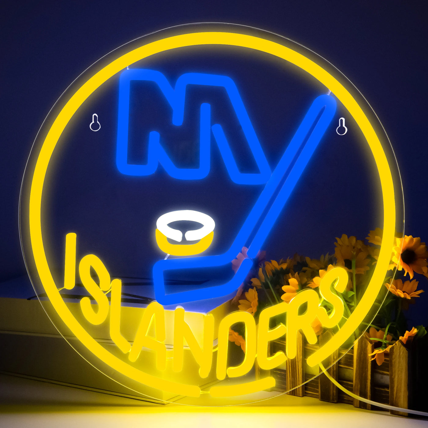 Illumi New York Islanders Yellow LED Neon Sign