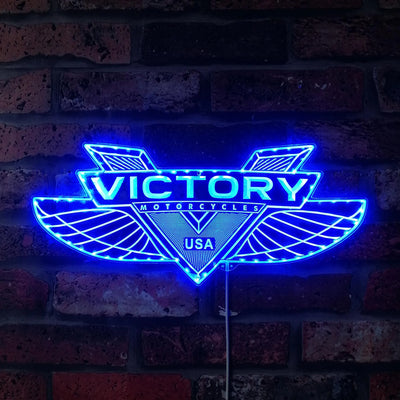 Illumi Victory Motorcycles RGB LED Sign