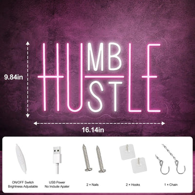 Illumi Humble/Hustle Neon LED Sign