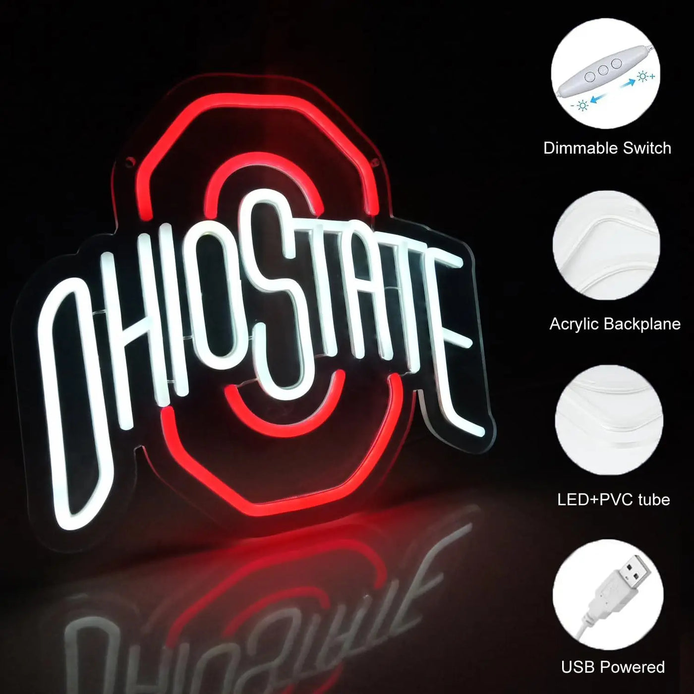 Illumi Ohio State Buckeyes LED Neon Sign