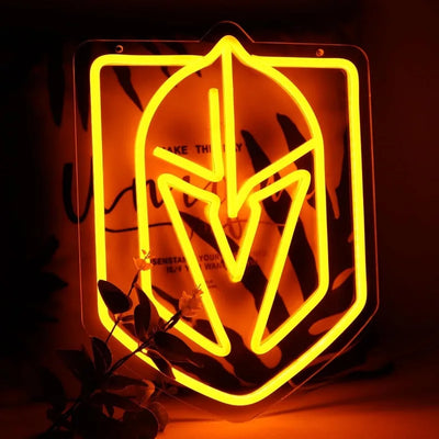 Illumi Vegas Golden Knights Orange LED Neon Sign