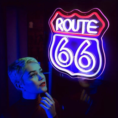 Illumi Route 66 LED Neon Sign