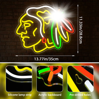 Illumi Chicago Blackhawks LED Neon Sign