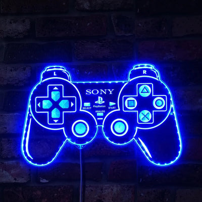 Sony PlayStation Controller RGB LED Sign