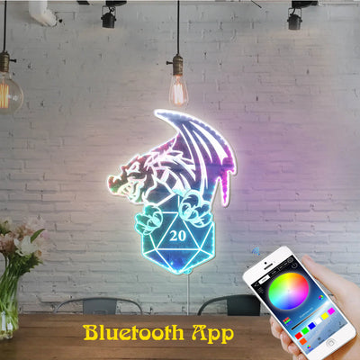 Dungeons & Dragons Dice RGB LED Sign