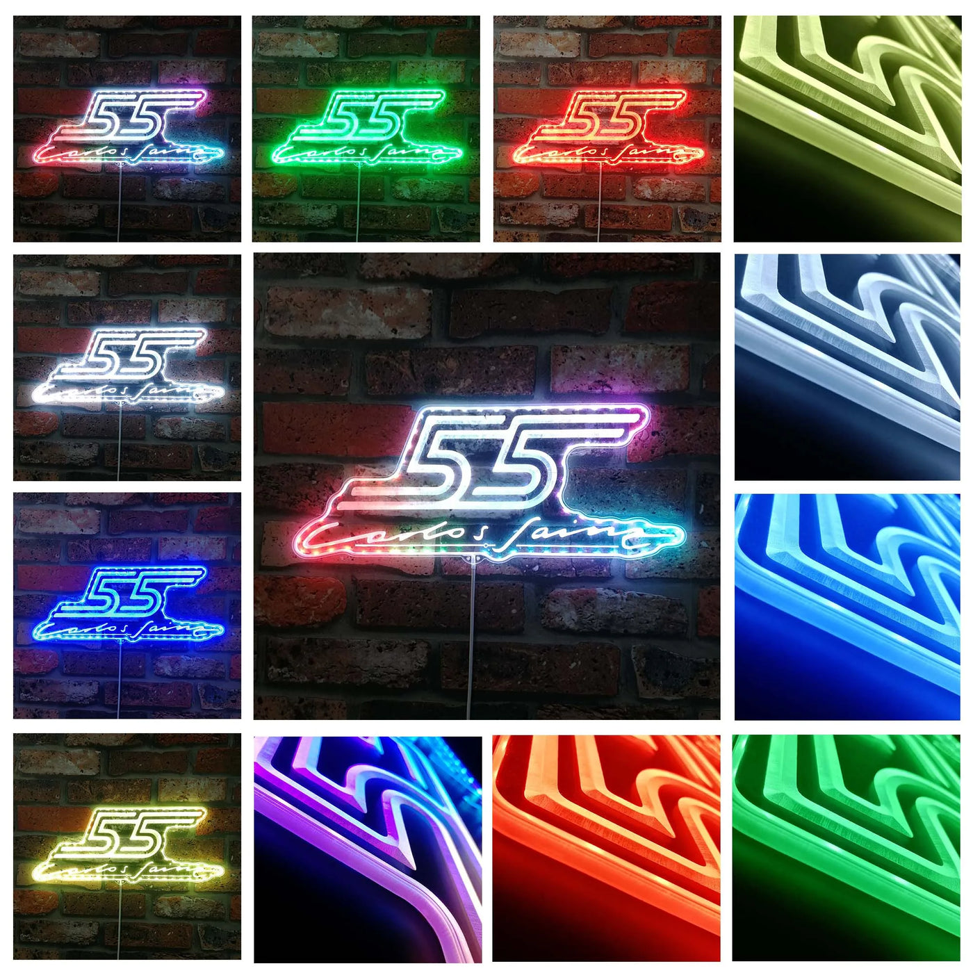 Illumi Carlos Sainz RGB LED Sign