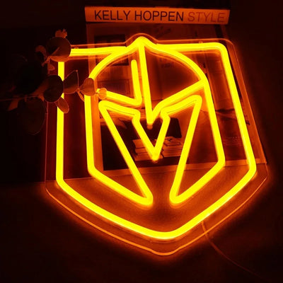 Illumi Vegas Golden Knights Orange LED Neon Sign